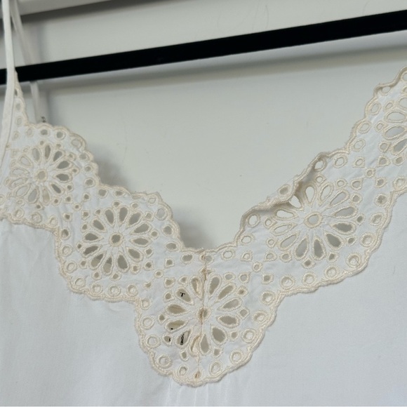 Part Two Elegant White Lace Trim Cami Top - Picture 4 of 6